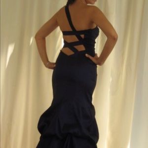 Jessica McClintock Navy Evening Gown